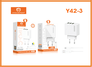 CARREGADOR TIPO C 3USB- 6.1A 300PCS/CX R$:8,93
