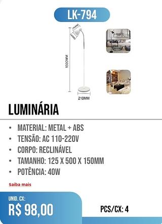 LUMINÁRIA 4pç=98$