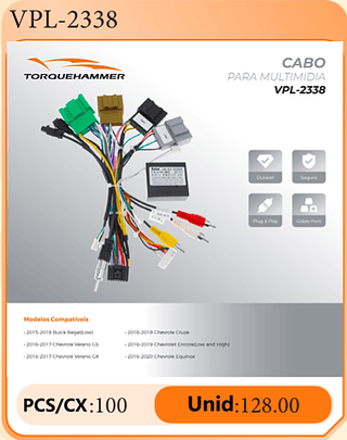 CABO PARA MULTIMIDIA PCS/CX:100 Unid:128.00