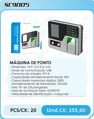 MÁQUINA DE PONTO PCS/CX: 20 Unid.CX: 255,00