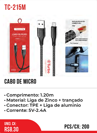 Cabo De Micro 200pç=8,3$