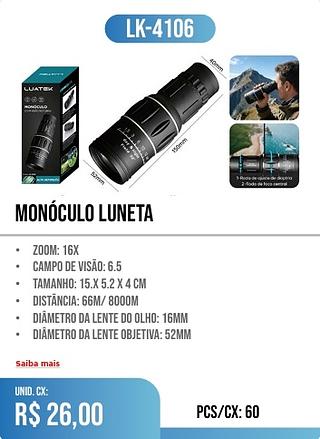 monóculo luneta 60PÇ=26$