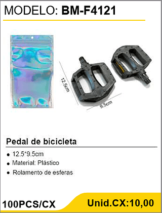 Pedal de bicicleta 100PCS/CX Unid.CX:10,00