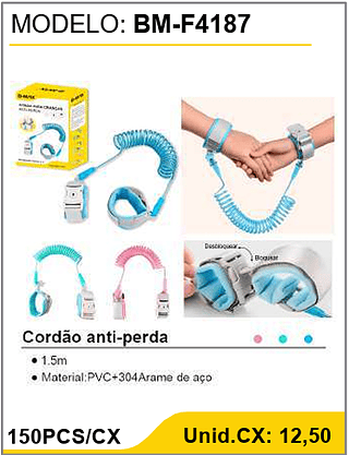 Cordão anti-perda 150PCS/CX Unid.CX: 12,50