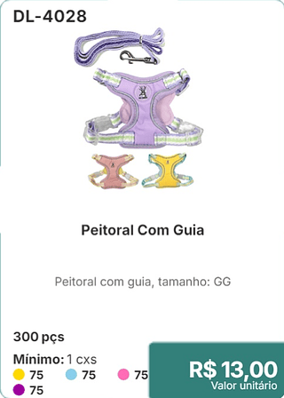 Corda De Passeio Para Coleira 120 pçs R$ 12.00