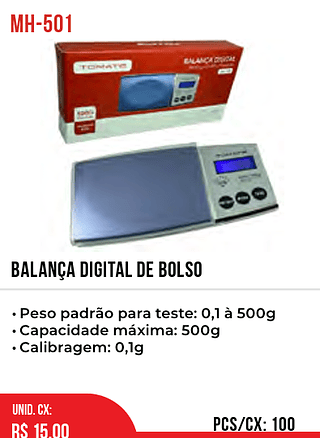 Balança Digital De Bolso 100PÇ=15$