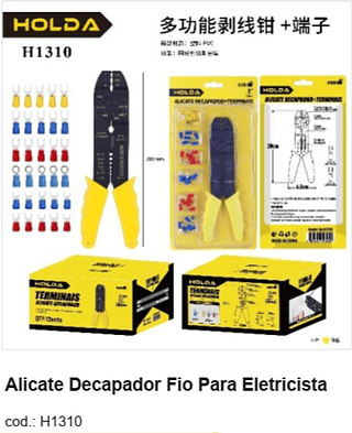 Alicate Decapador Fio Para Eletricista R$ 16,2 PC/CX:96