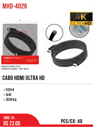 CABO HDMI ULTRA HD 40pç=23$
