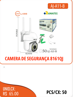 CAMERA DE SEGURANCA8161QJ UNID.CX:RS 65.00 PCS/CX:50