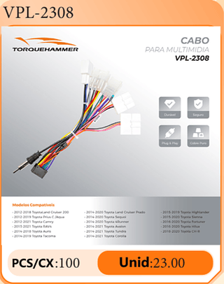 CABO PARA MULTIMIDIA PCS/CX:100 Unid:23.00
