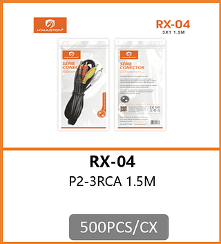 CABO P2-3RCA 1.5M 500PCS/CX R$:2.67