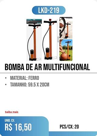 BOMBA DE AR MULTIFUNCIONAL 20PÇ=16,20$