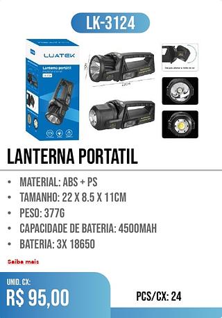 LANTERNA PORTATIL 24pç=95$