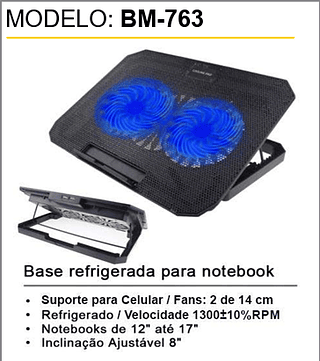 Base refrigerada para notebook 20PCS/CX Unid.CX: 30,00