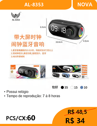 CAIXA DE SOM PCS/CX:60 R$34