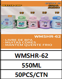 550ML UNID. CX: R$ 25,00 PCS/CX: 50