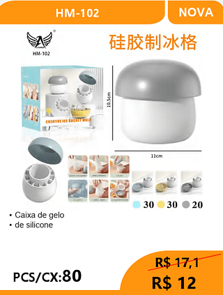 Caixa De Gelo PCS/CX:80 R$12