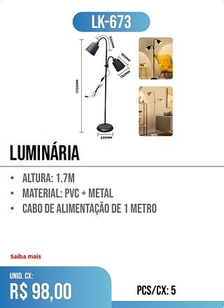 LUMINÁRIA 5pç=98$