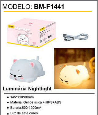 Luminária Nightlight 100PCS/CX Unid.CX: 18,00