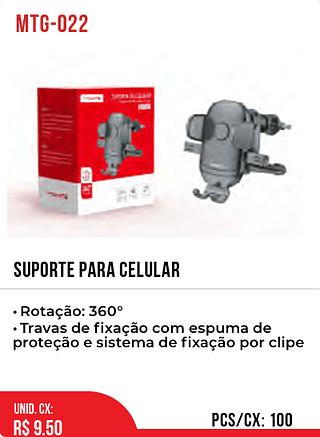 SUPORTE PARA CELULAR 100pç=9,5$
