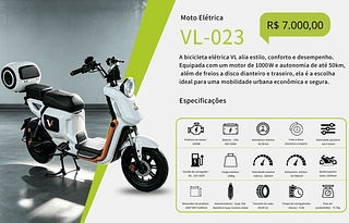 Moto Eletrica R$ 6300.00