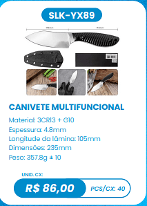 CANIVETE MULTIFUNCIONAL UNID. CX: R$ 86,00 PCS/CX: 40