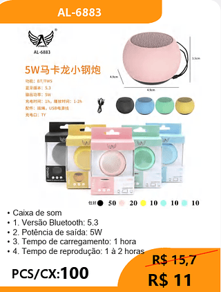 Caixa de som PCS/CX:100 R$11