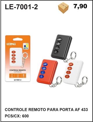 CONTROLE REMOTO PARA PORTA AF 433 PCS/CX: 600=7.9$
