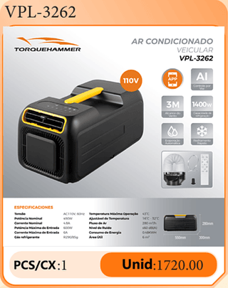 AR CONDICIONADO VEICULAR PCS/CX:1 Unid:1720.00