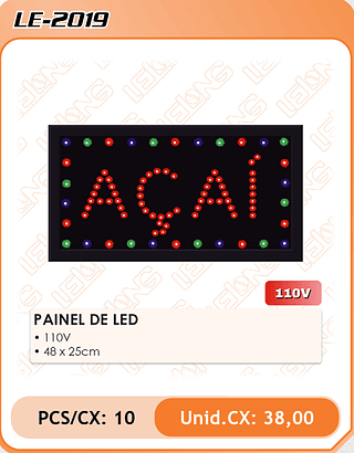 PAINEL DE LED 10pç=38$