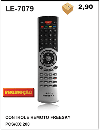 CONTROLE REMOTO FREESKY 200pç=2,9$