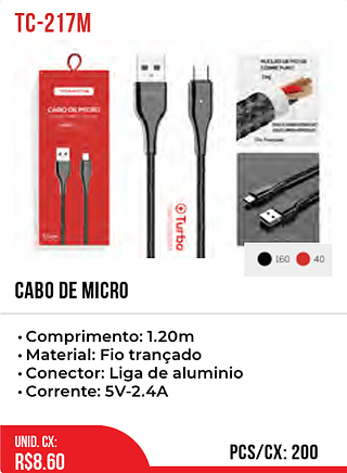 Cabo De Micro 200pç=8,6$
