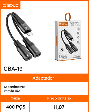Adaptador Caixa 400 PCS Preco Unitario 11,07