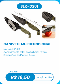 CANIVETE MULTIFUNCIONAL UNID. CX: R$ 18,50 PCS/CX: 120