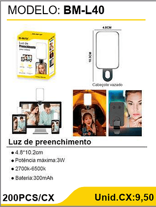 Luz de preenchimento 200PCS/CX Unid.CX:9,50