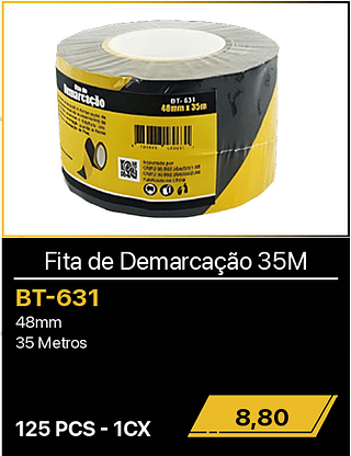 Fita de Demarcação 35M 125PCS R$8,80