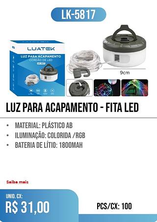 LUZ PARA ACAPAMENTO - fita LED 100pç=31$