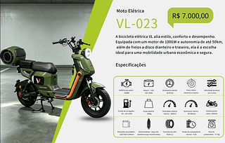 Moto Eletrica R$ 6300.00