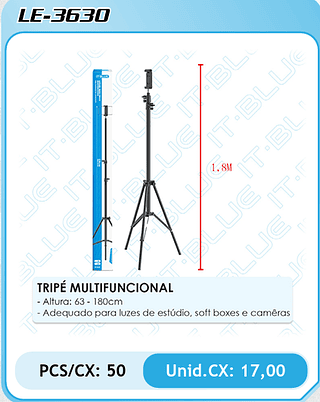TRIPÉ MULTIFUNCIONAL PCS/CX: 50 Unid.CX: 17,00
