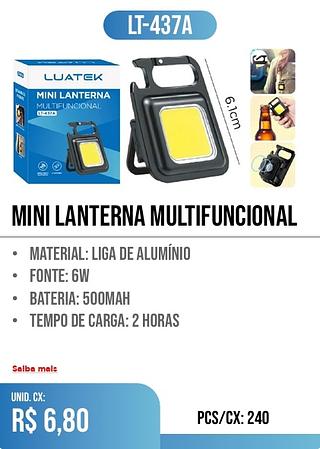 MINI LANTERNA MULTIFUNCIONAL 240pç=6,80$