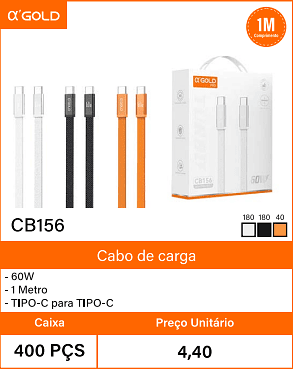 Cabo de carga Caixa 400 PCS Preco Unitario 4,40