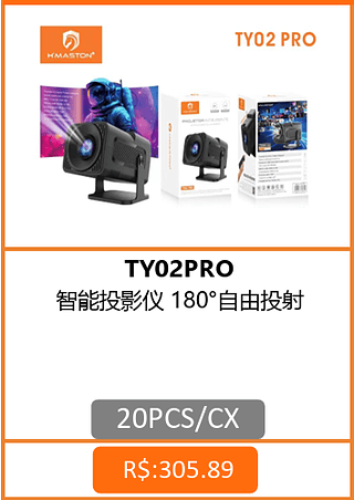 PROJETOR INTELIGENTE 180º 20PCS/CX R$:290,59