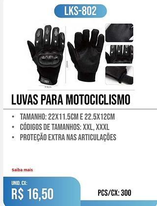 LUVAs PARA MOTOciclismo 300PÇ=16,50$