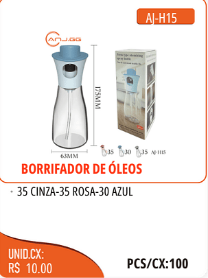 BORRIFADOR DE OLEOS UNID.CX:RS 10.00 PCS/CX:100