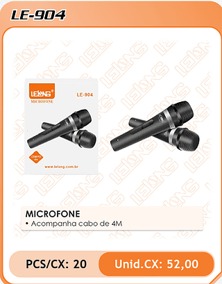 MICROFONE 20PÇ=52$