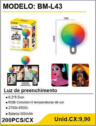 Luz de preenchimento 200PCS/CX Unid.CX:9,90