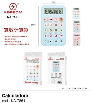 Calculadora R$ 9,9 PC/CX:144