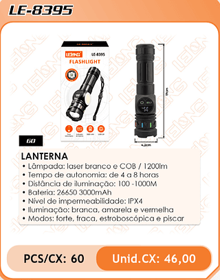 LANTERNA 60PÇ=46$