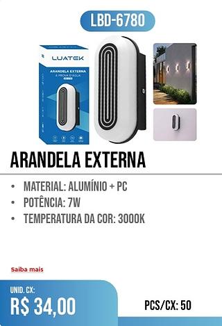 arandela externa 50pç=34$