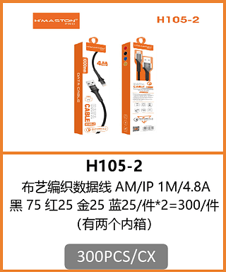 CABO LIGHTNING 300PCS/CX R$:5,58